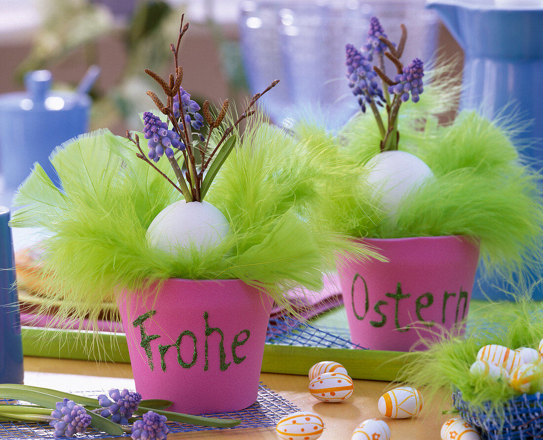 Easter decoration with foam rubber