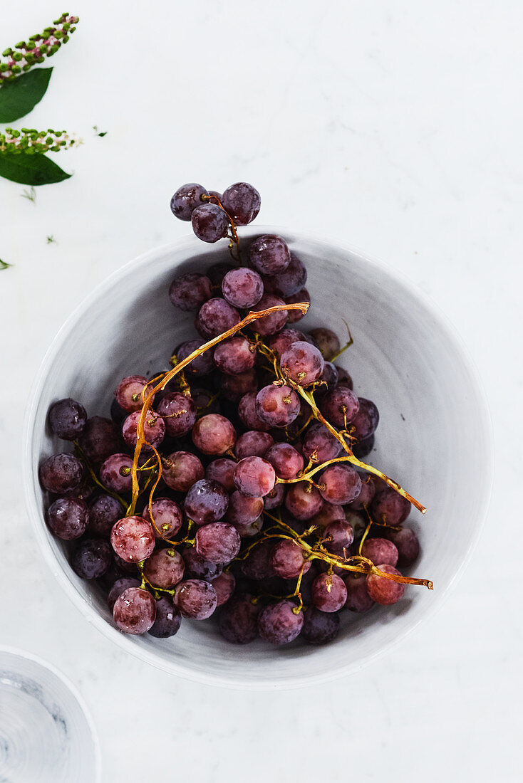 Weintrauben in einer Schale