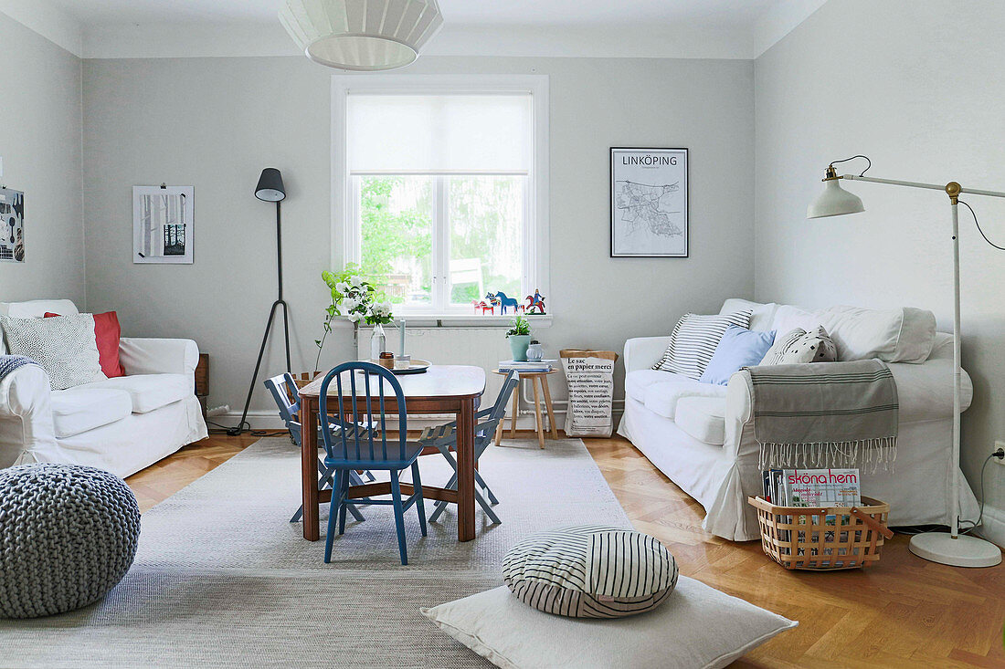 Bright Scandinavian-style living room