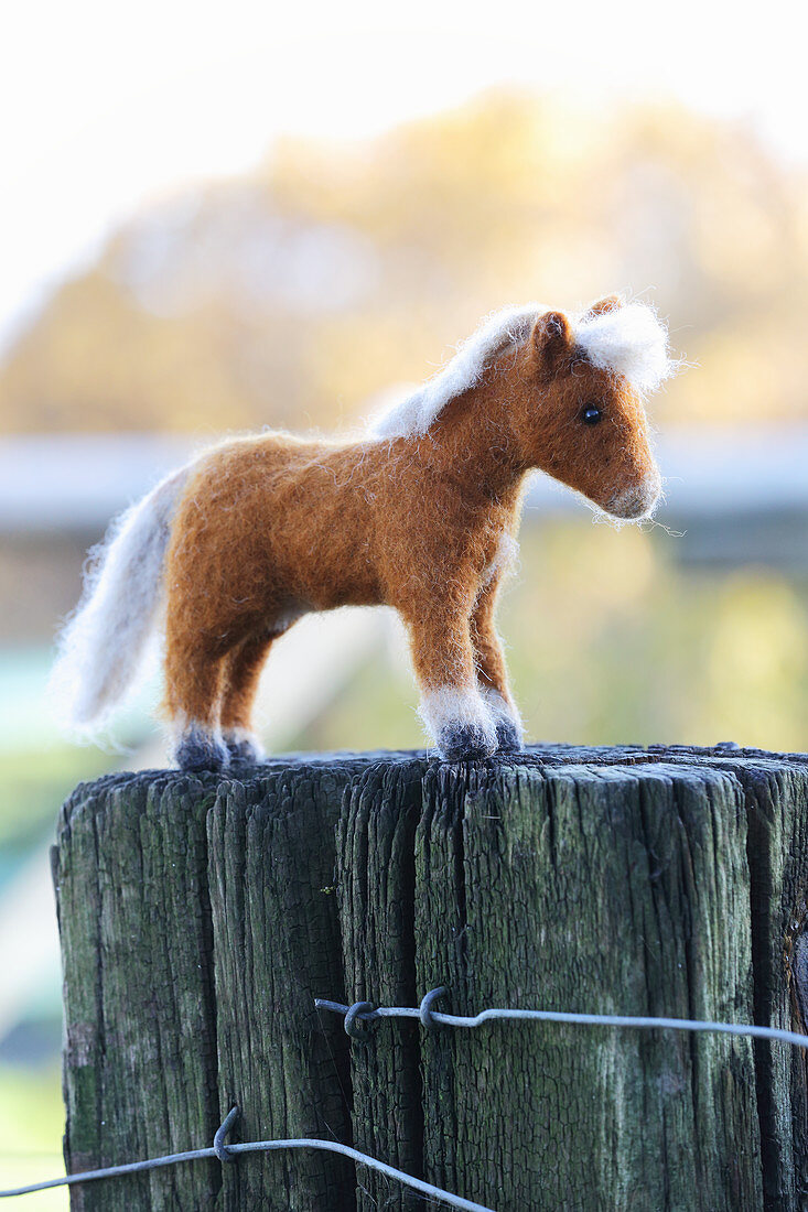DIY-Pony aus Schafwolle
