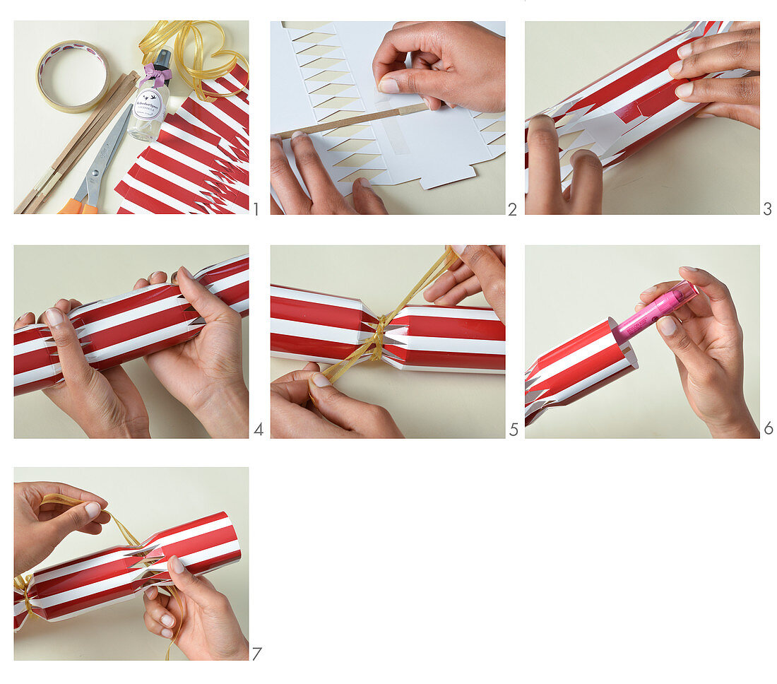 Instructions for making crackers with fillers