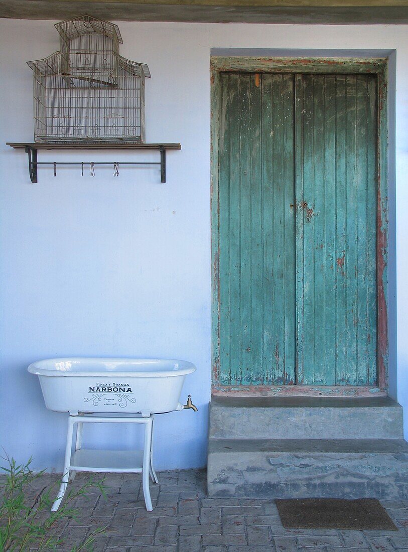 Wash basin outside house, Carmelo, Uruguay