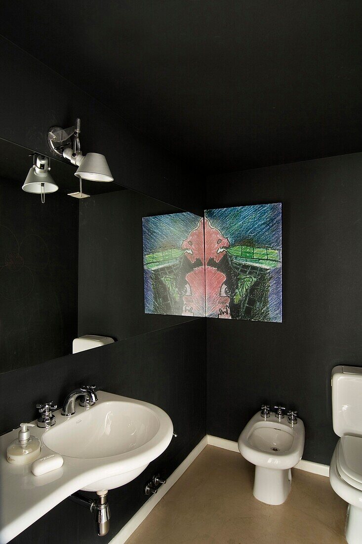 Modern bathroom, Nunez, Buenos Aires, Argentina