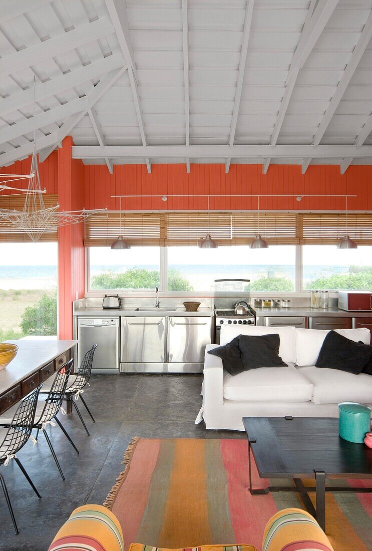 Uruguay, Manantiales, beach house interior