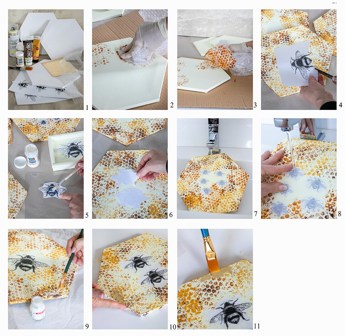 Making a honeycomb canvas