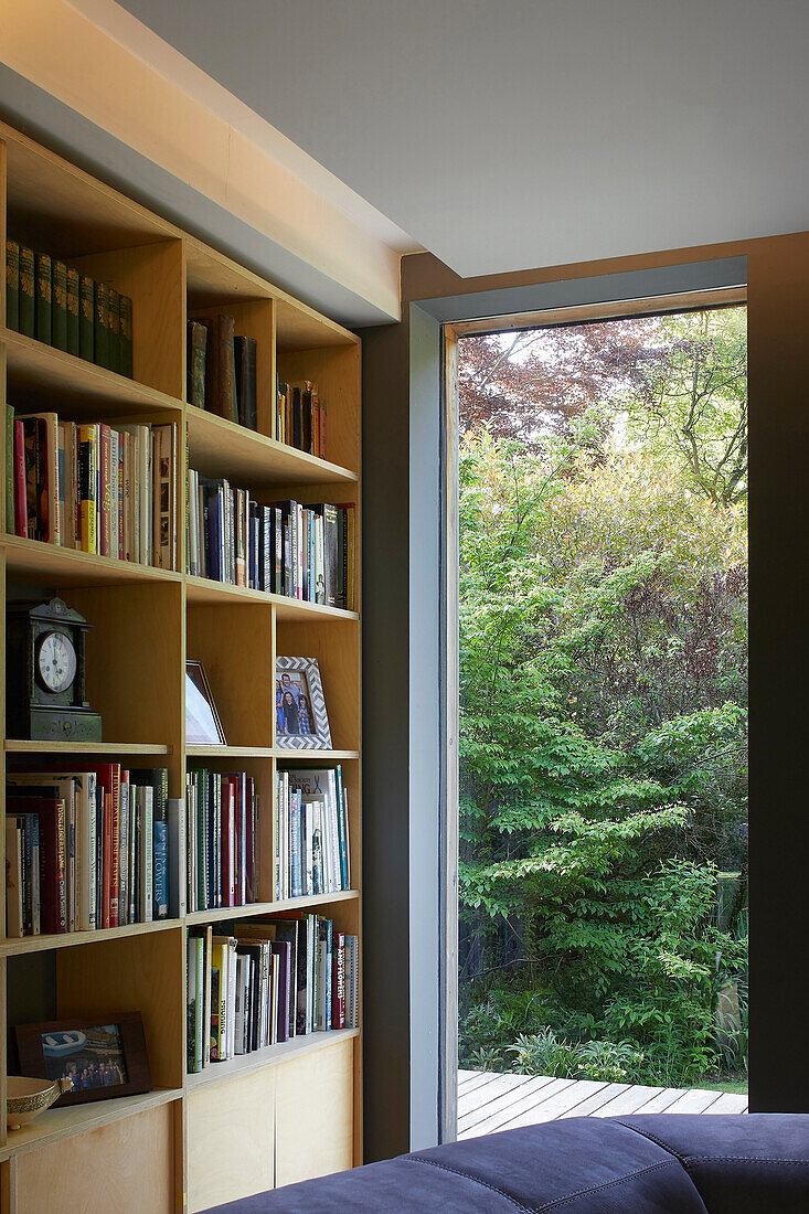 View from reading corner towards garden