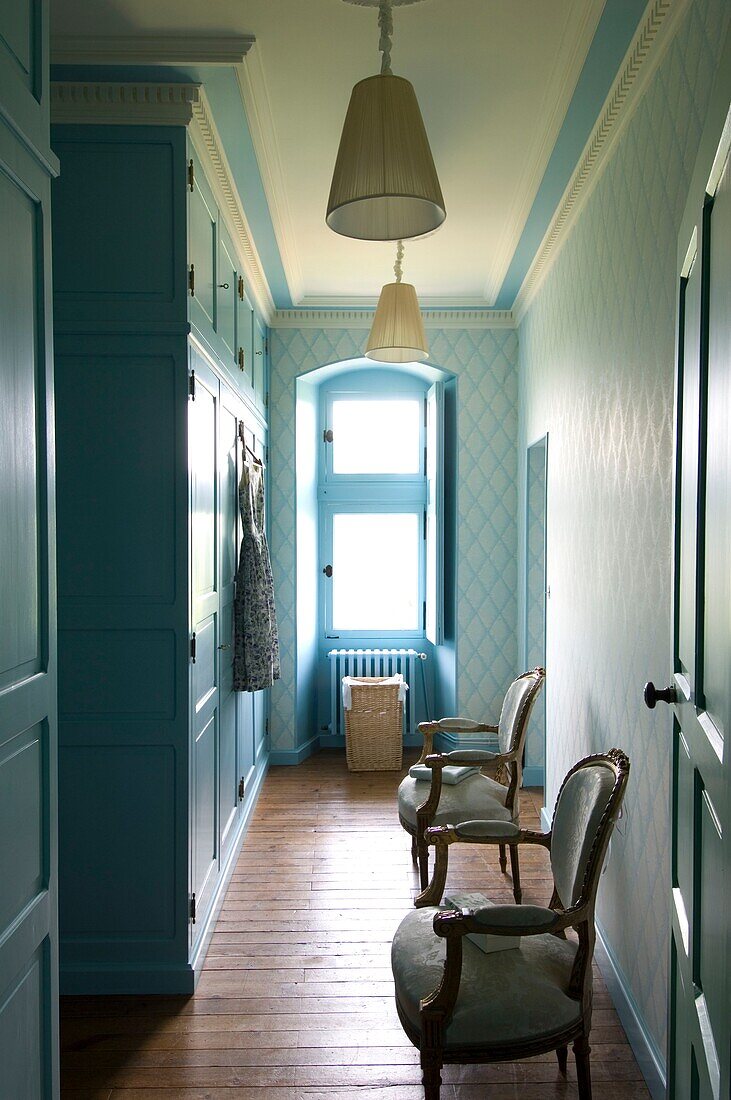 Hallway with cupboards