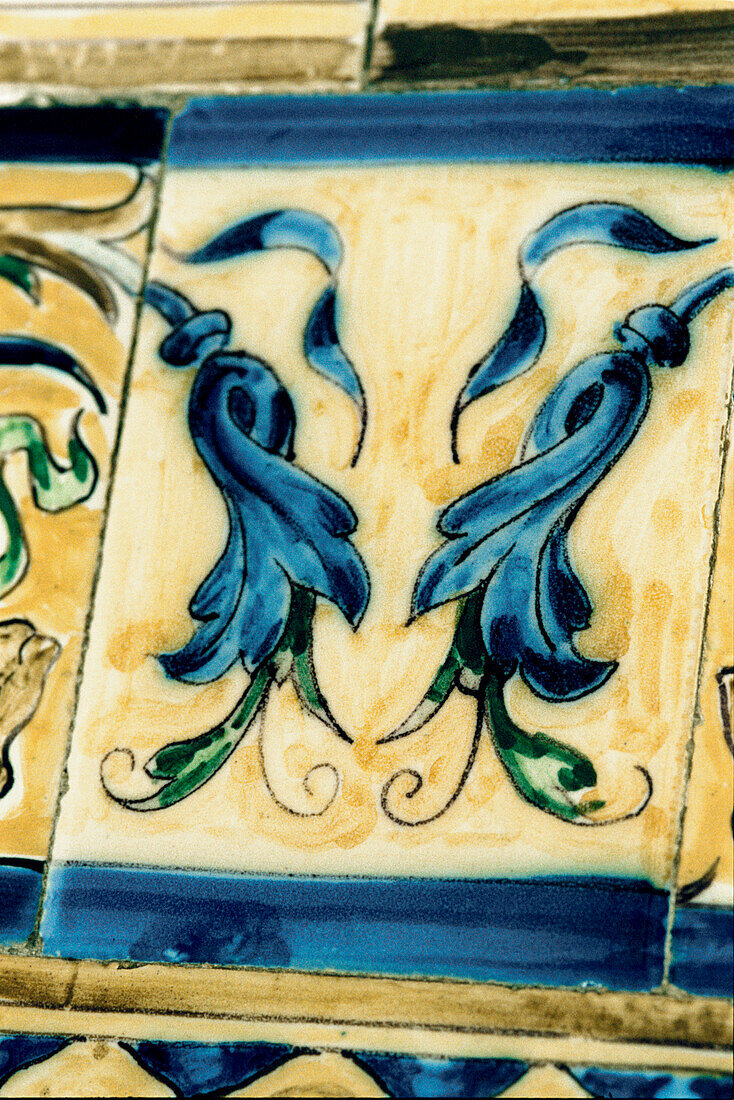 Dekorative handbemalte Azulejos-Fliesen Barcelona