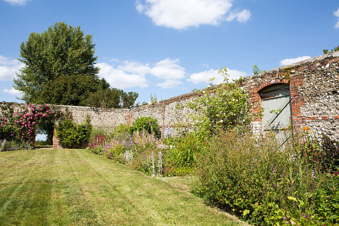 Ummauerter Garten in Petworth, West Sussex, Kent