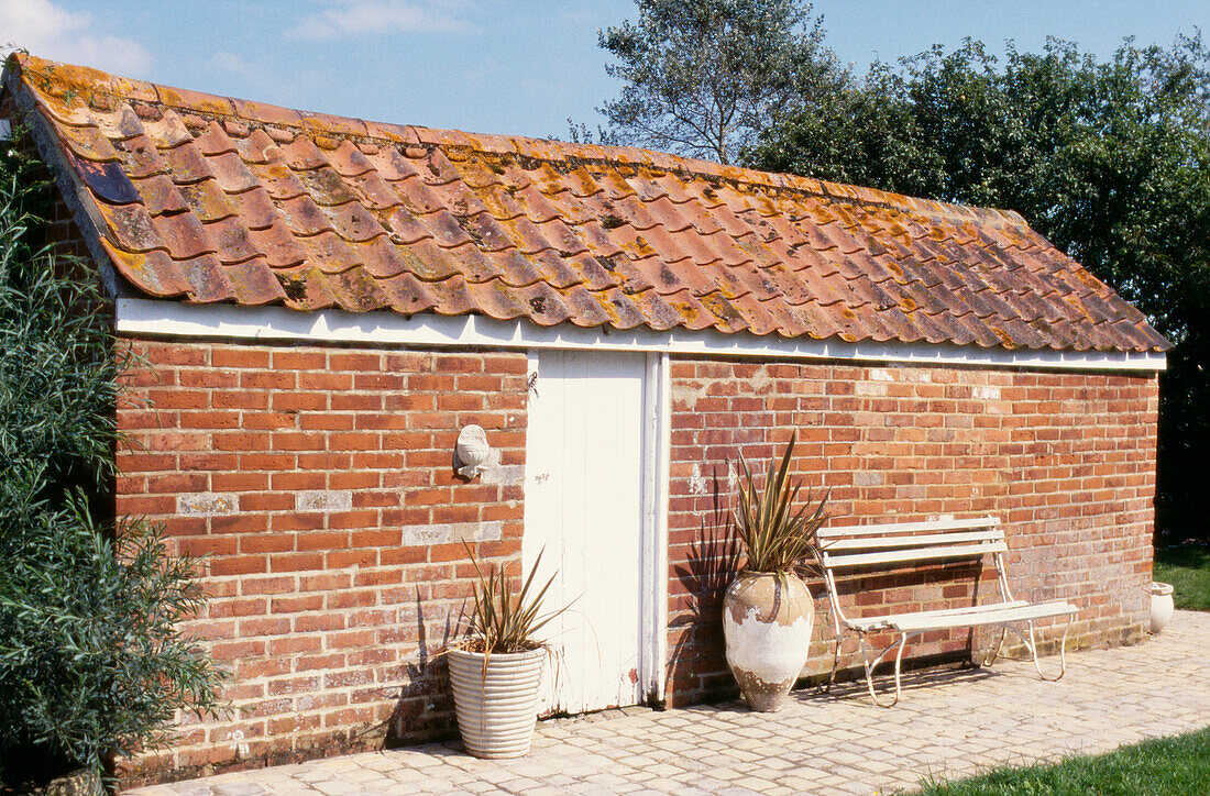 Outhouse of 1850s Suffolk church cottage conversion