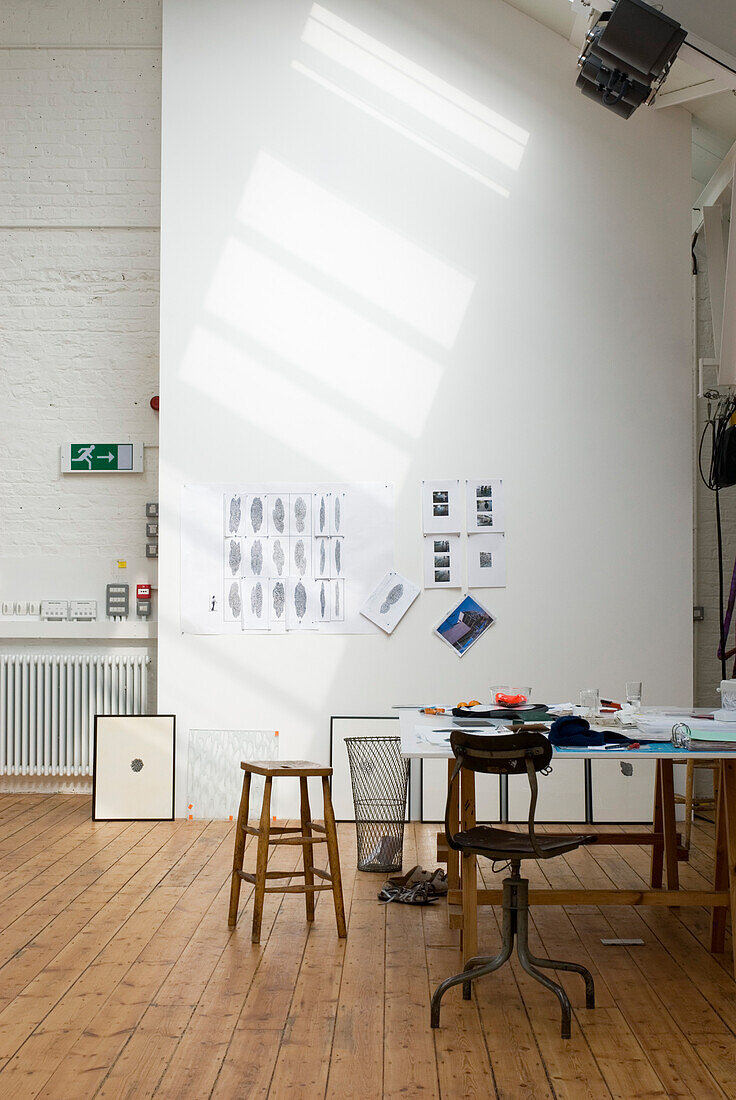 Studio space in warehouse conversion