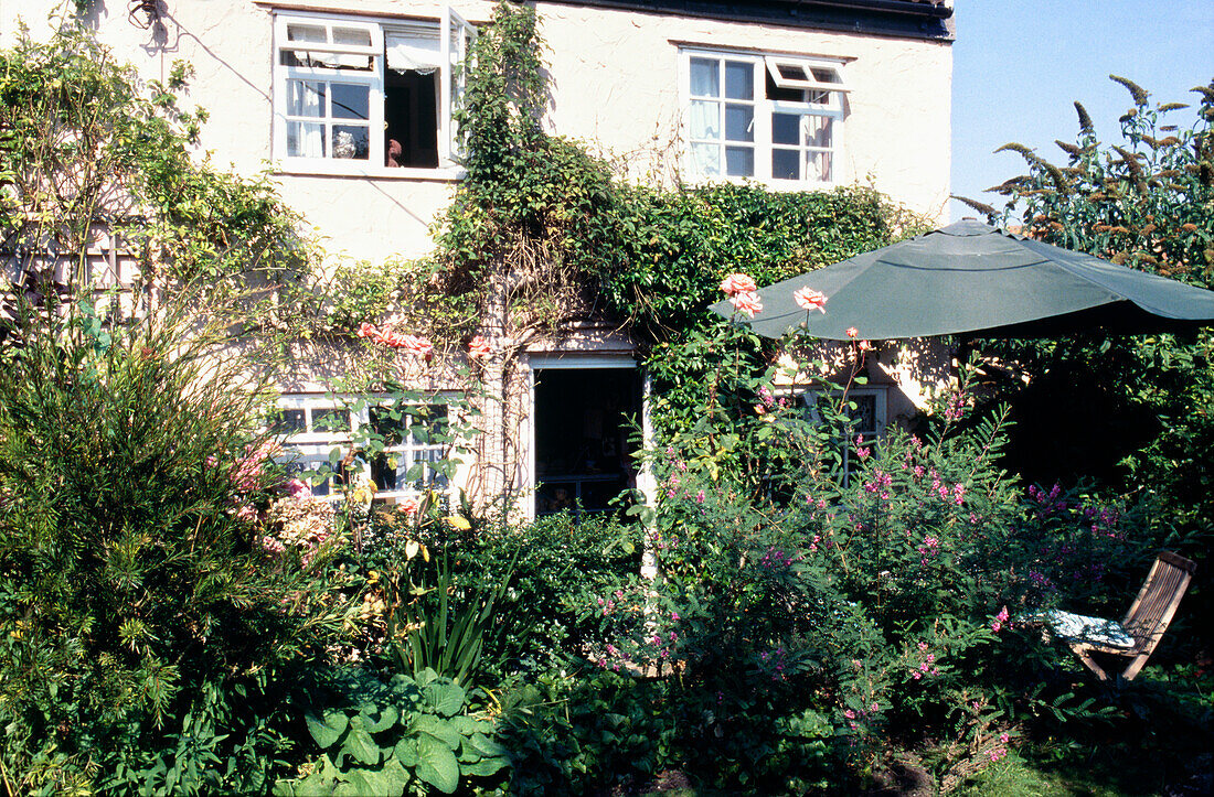 Suffolk cottage garden exterior