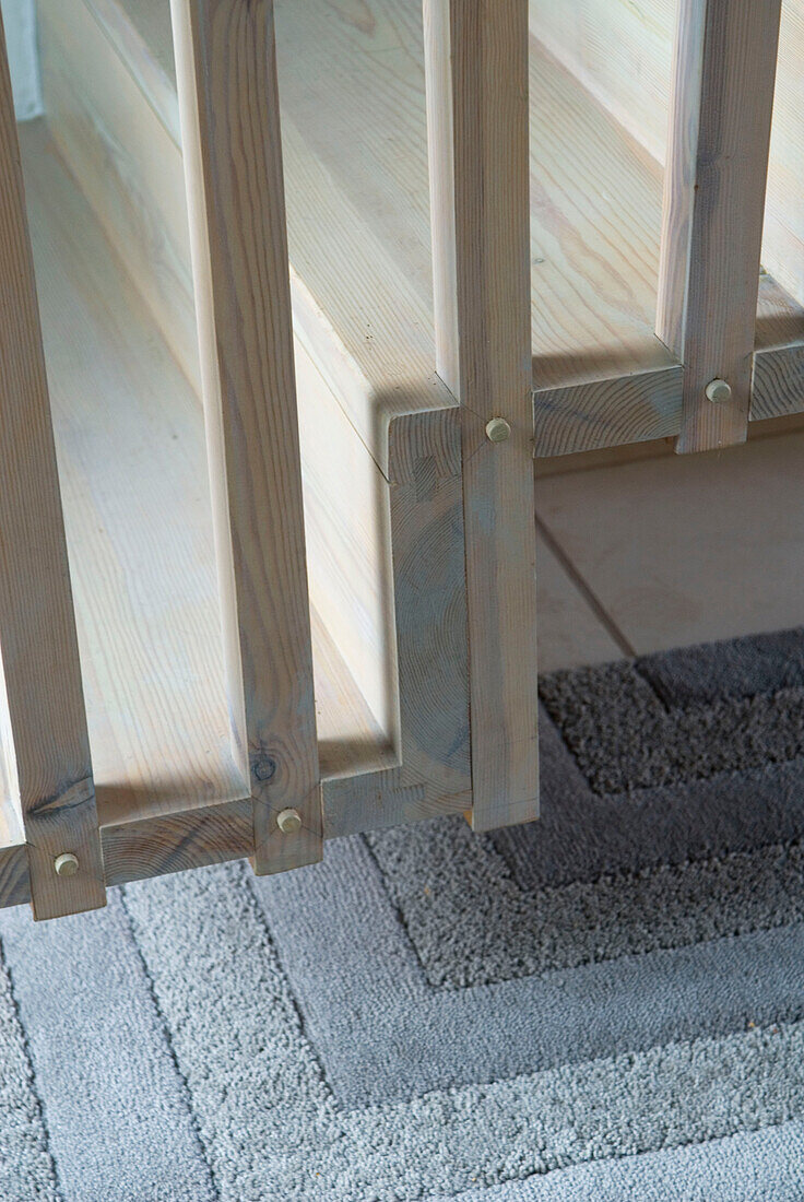 Wooden steps close-up