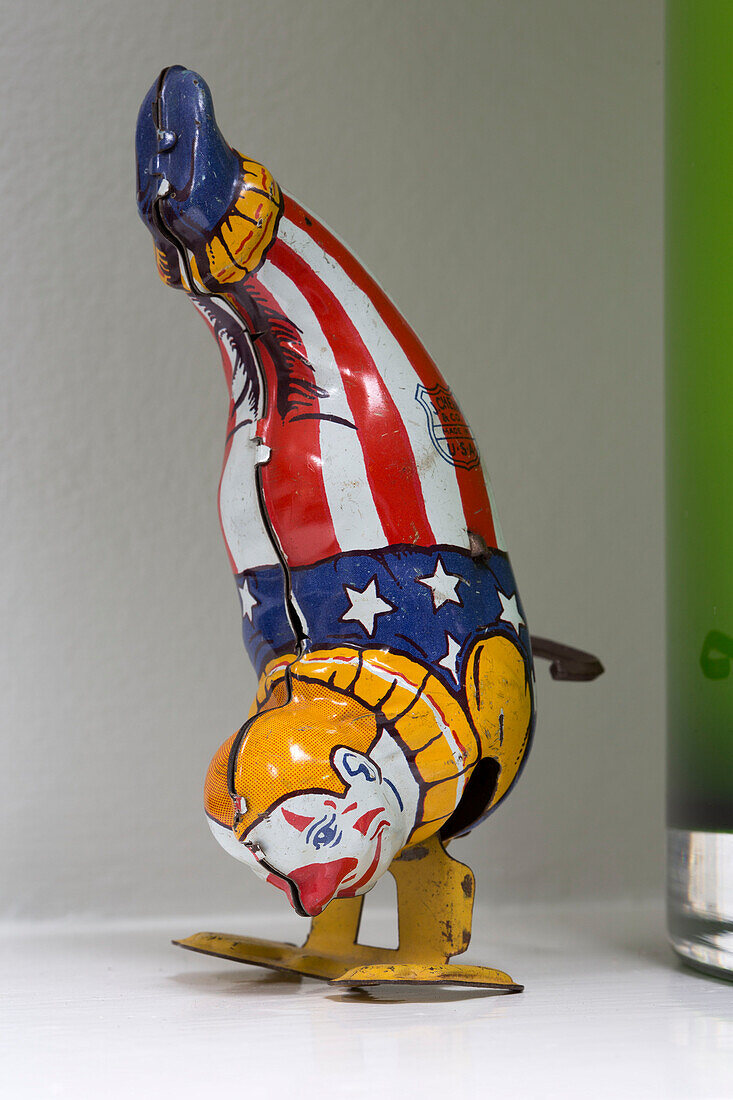 Clown ornament in London home England UK