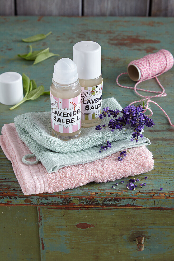 DIY lavender and sage deodorant