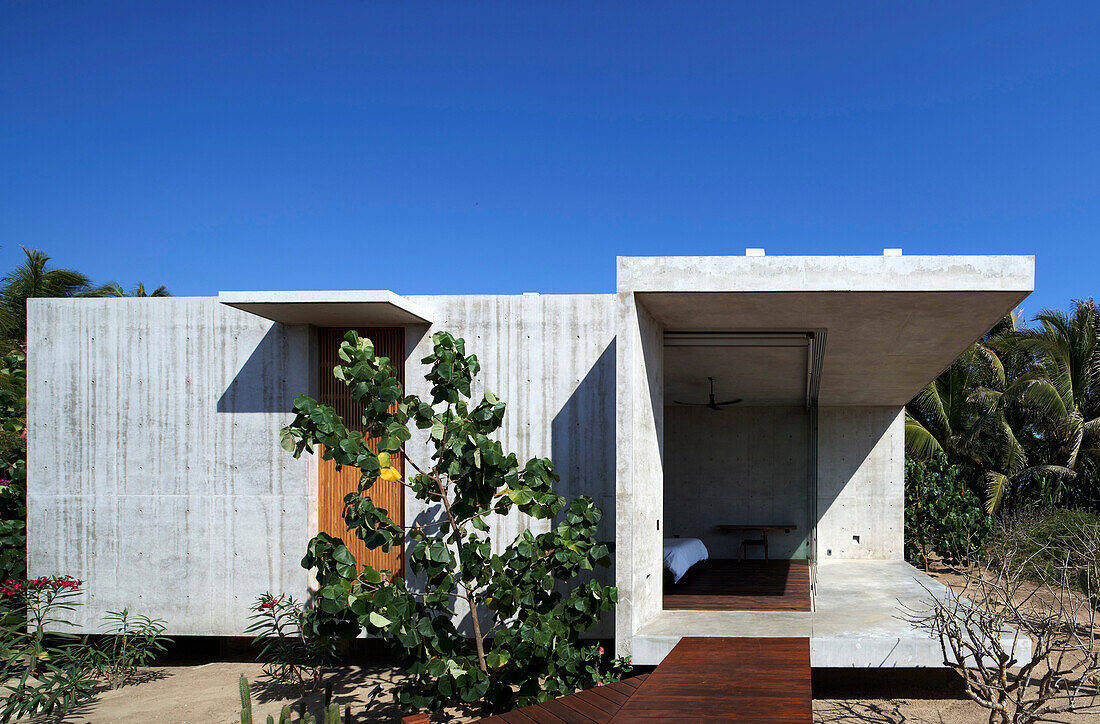 Concrete beach house