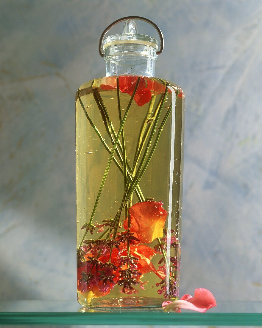 Rose and lavender perfumed oil