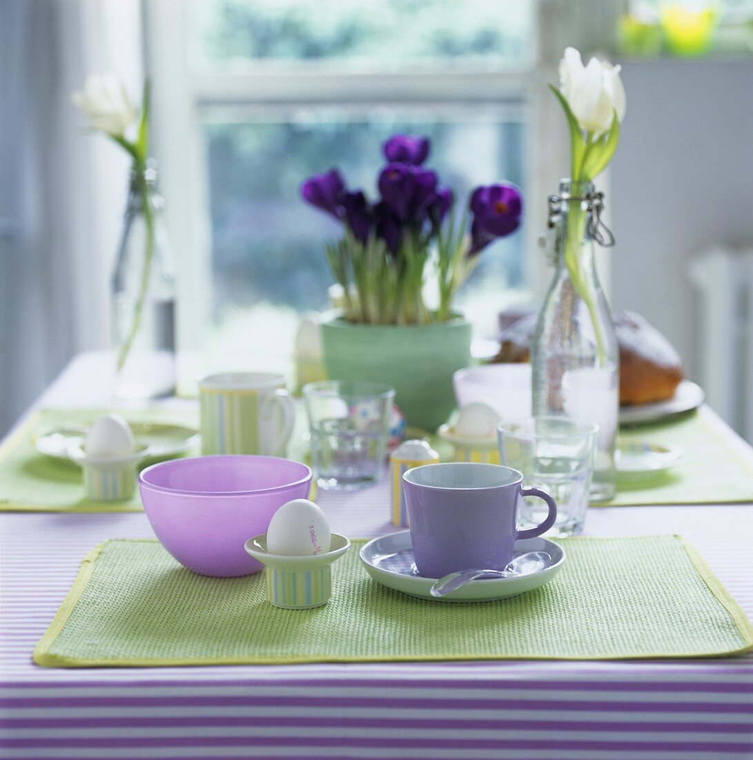 Easter breakfast table