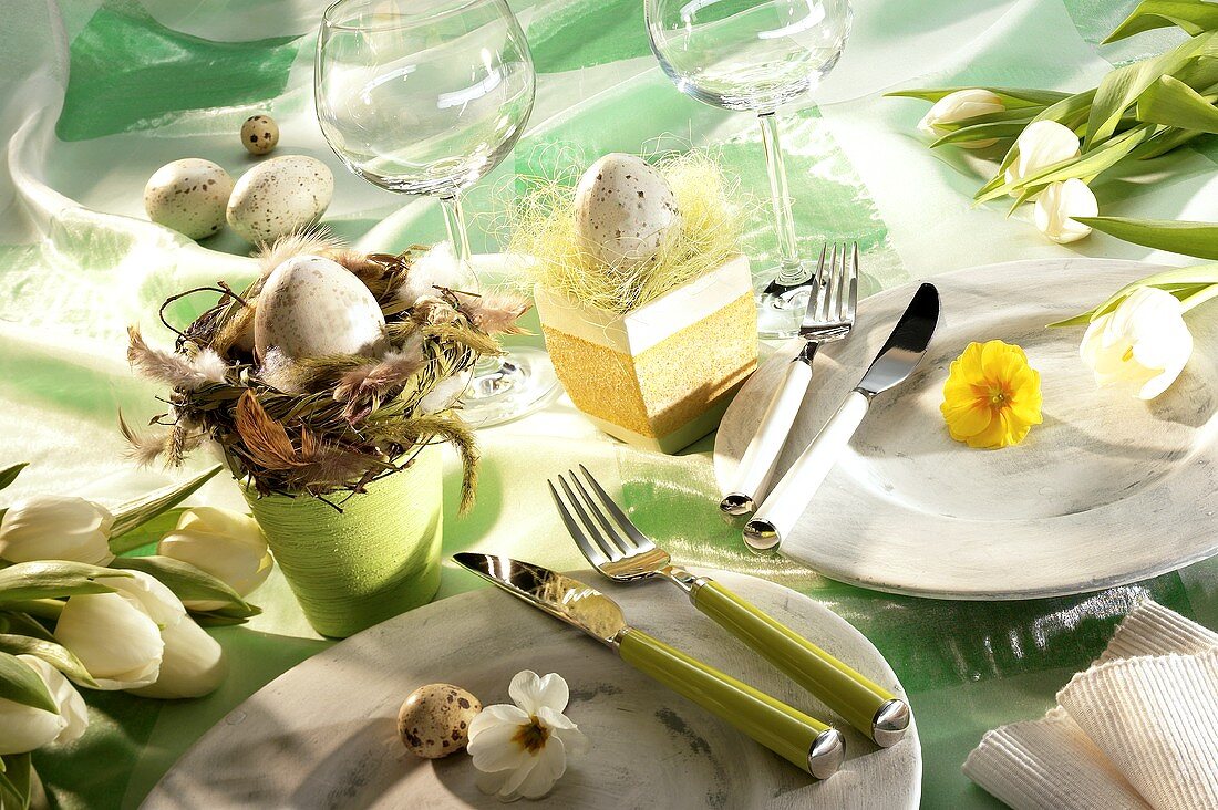 Table decoration for Easter