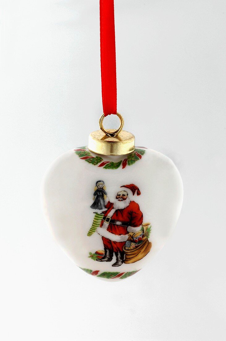 Christmas tree ornament with Father Christmas motif