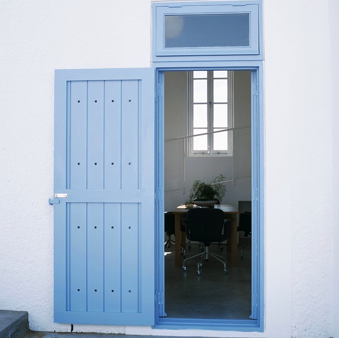 Open front door with view into interior