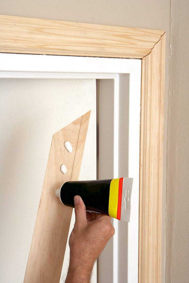 Attaching a door frame