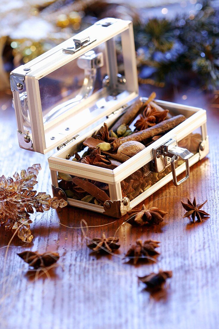 Spices used as Christmas decoration