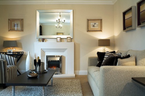 Kaminzimmer Bilder – Interior Design-Fotos kaufen living4media