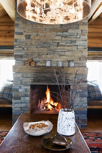 Eingebauter Kamin Bilder – Interior Design-Fotos kaufen living4media