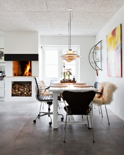 Offener Kamin Bilder – Interior Design-Fotos kaufen living4media