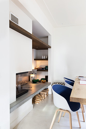 Kaminholz Bilder – Interior Design-Fotos kaufen living4media