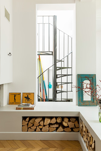 Kaminholz Bilder – Interior Design-Fotos kaufen living4media