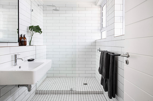 White Subway Tiles And Frameless Gl Image 12990236 White Subway Tiles And Frameless Gl