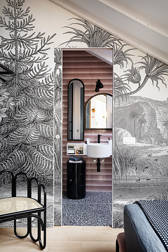 Mustertapete Bilder – Interior Design-Fotos kaufen living4media