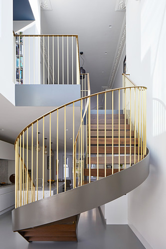 Treppe im Wohnraum Bilder – Interior Design-Fotos kaufen living4media