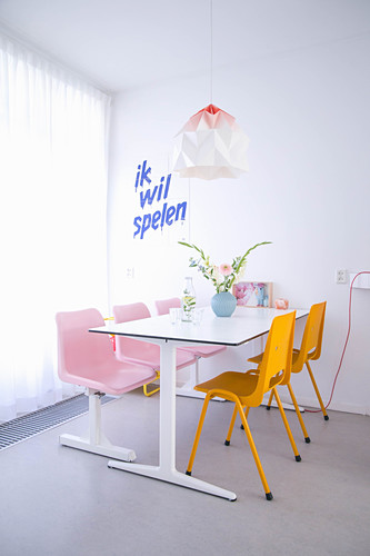 Dining Table In White Interior With Image 12674950 Living4a - White Dining Room Accent Furniture Dining Table In White Interior With Image 12674950 Living4a - White Dining Room Accent Furniture