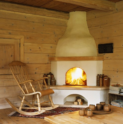 Eckkamin Bilder – Interior Design-Fotos kaufen living4media