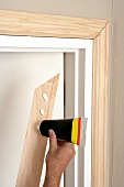Attaching a door frame