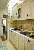 A white country house-style kitchen