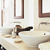 Two wash basins