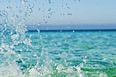 Splashing seawater