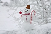 Small snowman with Christmas sweets