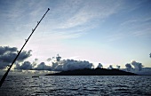 Fishing off the island of Rarotonga in the South Pacific
