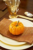 Thanksgiving Place Setting with Gourd