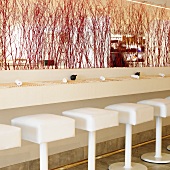 White Restaurant Interior