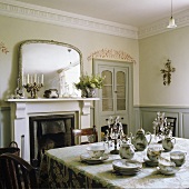 Afternoon tea in an English country house