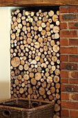 A stack of firewood (La Motte, Franschhoek, Western Cape, South Africa)