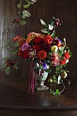 Autumnal bouquet decorated with fruit