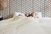 Mature couple in bed