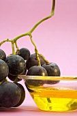 Red grapes and grape seed oil